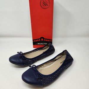 Rialto Shirlee II Ballet Flat Shoe Navy NEW in BOX FAST SHIPPING!